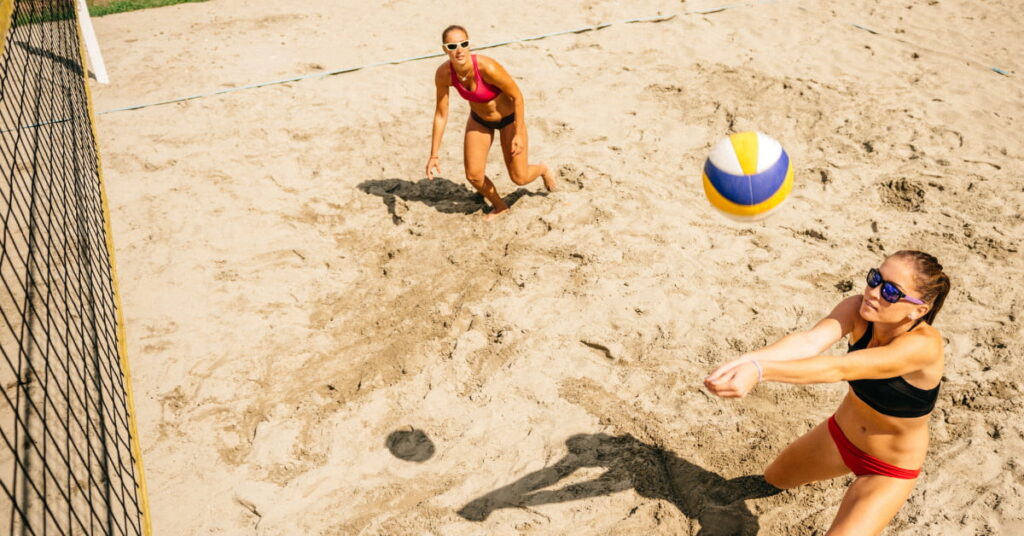 Volleyball With Glasses