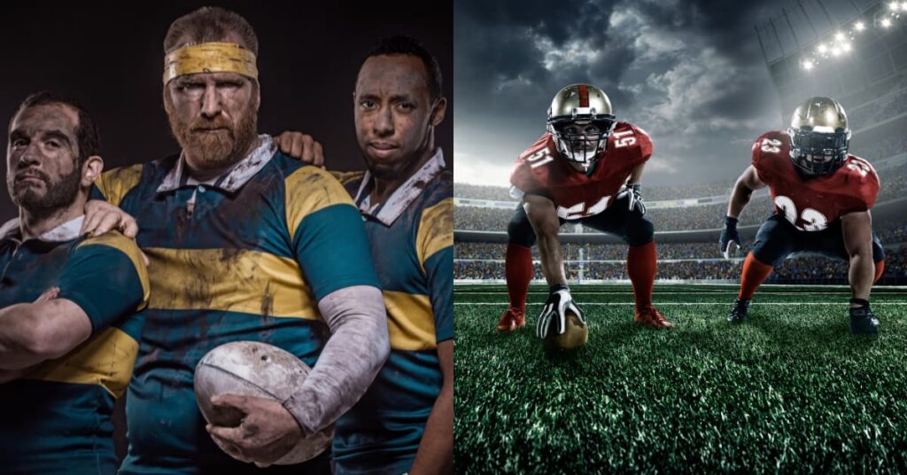 Rugby Player vs Football Player
