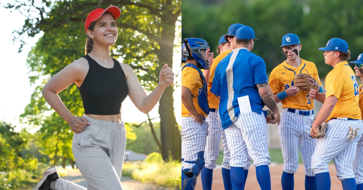 Running cap vs baseball cap